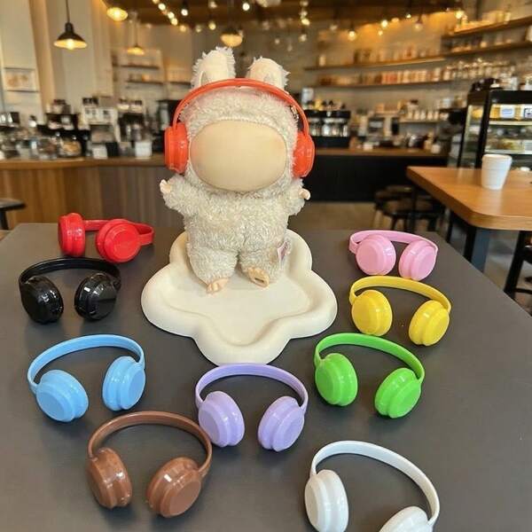 Cool Headphone Accessories For Labubu Only | 6.7- Inch Fashion Set Cute Accessories | Perfect Birthday, Festival, Party Gift Decoration, Cute Doll Decoration, Gift Packaging Materials, Decorate Your Gifts, Birthday Gifts, Festival Gifts, ParAty Gifts
