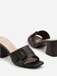 Boho Chic Block Heel Sandals Women Summer Casual Travel - Black - View 6