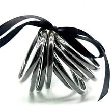 Bộ 9 vòng tay Phật giáo nhồi bông bằng silicon sáng bóng hình nơ - 9 miếng mỗi bộ - Xem 29