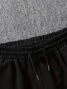 男士休闲宽松抽绳运动裤，轻便跑步慢跑裤，适合春秋季