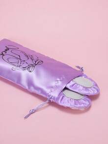 1个缎面抽绳舞蹈鞋袋，芭蕾舞鞋收纳袋 - 彩色 - 查看 5