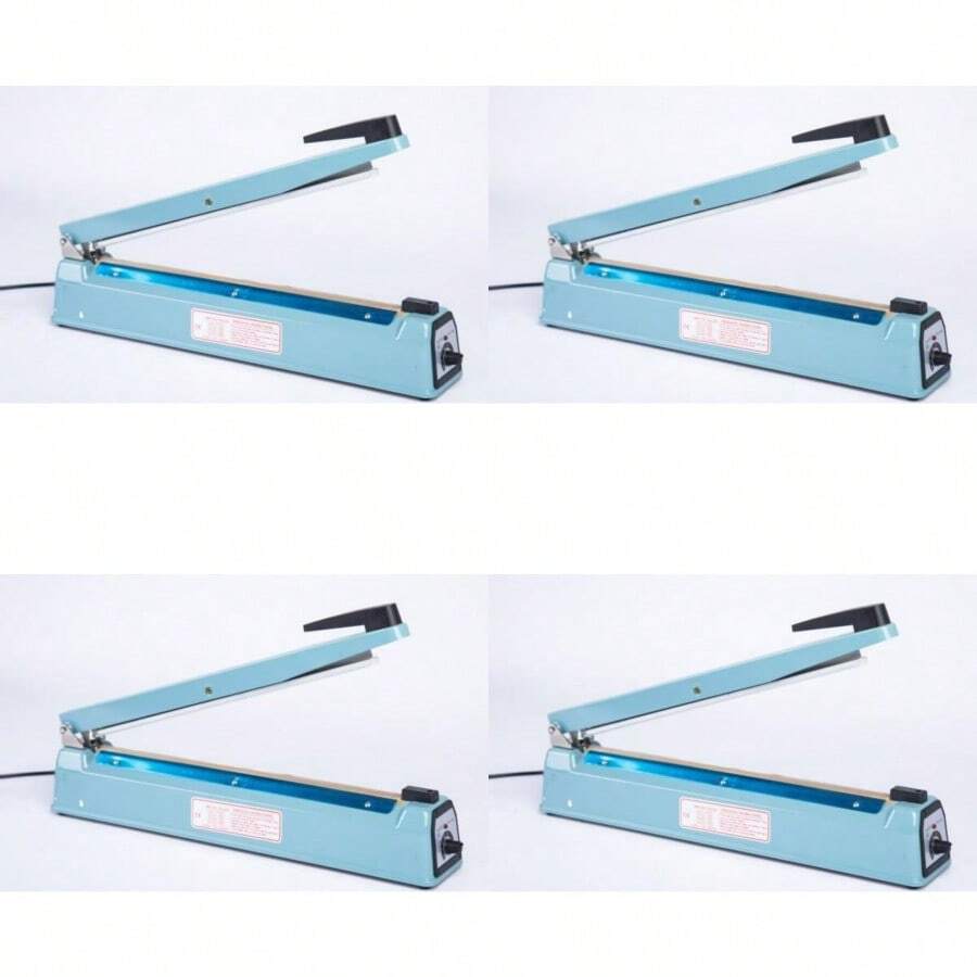 Impulse Heat Sealer Machine HeavyDuty 200mm 300mm 400mm Options Ideal For Plastic And Poly Bags Adjustable Heat Sealing Tool For Home And Industrial Use - Blue - View 1