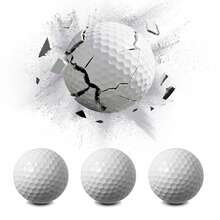 Exploding Golf Balls For Golf Party, 3 Packs Prank Golf Balls That Explode On Impact - White - View 7