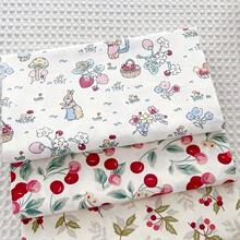 3 Pcs 19.6inch X19.6inch(50cmx50cm) Spring Bundles Floral Greenery Printed Pink Green Retro Quilting Patchwork Squares Sewing Fabrics For DIY Handmade Crafting - Multicolor - View 10