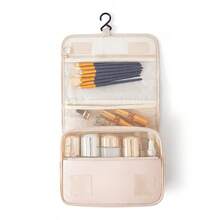 Bolsa de viaje diagonal de estilo coreano para maquillaje con gancho, bolsa multifuncional de gran capacidad con separación seca/húmeda, bolsa de aseo de viaje, bolsa de maquillaje, artículo esencial de viaje - Multicolor - Ver 8
