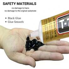 T7000 Black Contact Cellphone Tablet Repair Adhesive Glue - 15ML 25ML 50ML 110ML With Fine Needle Tip For Screen, Frame, LCD Seal