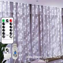 1 ekran świetlny LED z pilotem, 1 różowa girlanda świetlna, girlanda świetlna zasilana przez USB 100/200/300, kurtyna świetlna, girlanda świetlna z drutu miedzianego, dekoracja pokoju, różowe lampki choinkowe, 8 trybów oświetlenia, sznur lampek, dekoracja ścienna, dekoracja na imprezę, dekoracja pokoju dla dziewcząt, lampki choinkowe, lampki świąteczne, wystrój świąteczny - Wielokolorowe - Zobacz 13