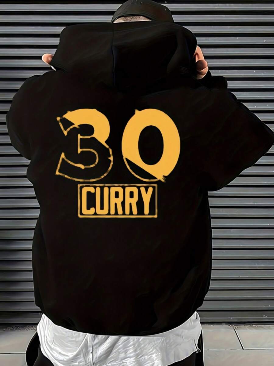 Sudadera con capucha de otoño e invierno para hombre, de manga larga, a la moda, informal, versátil, básica, informal - Negro - Ver 1