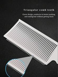 1把定位造型梳，油头渐变剪发梳，剪发工具，平头推剪梳，蓬松定位剪发专用梳，可调节弧度定位剪发梳，剪发辅助工具，适用于男士、理发师和美发沙龙 - 彩色 - 查看 5
