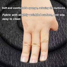 Cojín para asiento de coche de fácil instalación y giratorio 360°, portátil, antideslizante, de uso universal, ideal como regalo para personas mayores y embarazadas, superficie de fibra sintética con relleno de esponja, no requiere conexión eléctrica, color negro, perfecto para guardar y organizar objetos en el hogar y el garaje.