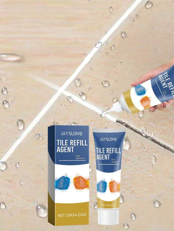 120ml Tile Grout Sealant, Waterproof & Mildew-Resistant Grout For Kitchen, Bathroom, Toilet, Bathtub, Sink