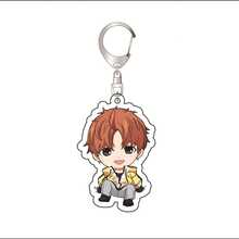 1个动漫“丹丹丹”系列亚克力钥匙扣可爱卡通钥匙圈包包、行李箱配件手机挂件汽车装饰品。 - 彩色 - 查看 8