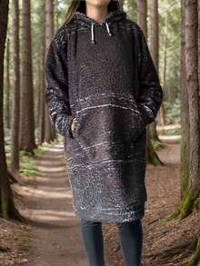 SUDADERA DOBLE MACUCO CON CAPUCHA - Marrón Chocolate - Ver 2