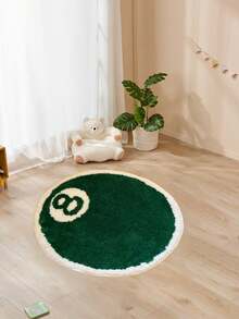 1 pièce Tapis infini en fausse laine verte - Doux, confortable, durable, convient pour la décoration de la chambre, du salon et de la salle de bain - Parfait pour la décoration de la maison - Cadeau de pendaison de crémaillère, tapis décoratif pour les fêtes de Noël