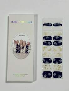 Winter Semi Cured UV Gel Nail Wraps Salon Quality Nail - Multicolor - View 7