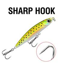 6Pcs Sinking Minnow Lure For Fishing 3.5g 5.5g 8g 12g 3D Eyes Fishing Swimbait Pencil Casting Lure With 2 Treble Hook