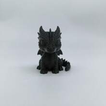 Estatua de figurita de dragón bebé impresa en 3D, de material plástico, con diseño fantástico y realista - No se necesita electricidad, apta para decoración del hogar, oficina y jardín - Decoración multiusos para habitación, decoración con tema de animales, fondo, escritorio, estantería