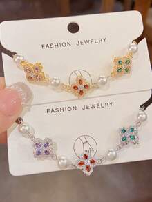 1 件不锈钢时尚欧美风格奢华米兰链环手链，配花式扣环，复古法式创意小众设计缎带手链，适合女士，日常佩戴和送礼，情侣可叠戴 - 馬蹄扣錶帶手鍊 - 查看 17