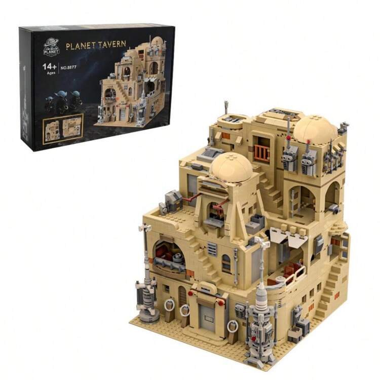 2000+Pcs Mos Eisley Cantina MOC Building Blocks Set Christmas Gifts Christmas Birthday Present Highly Difficult Home Decor For Adults 14+ - Mos Eisley Cantina MOC - View 9
