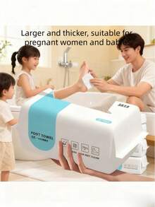 Toalla de pie desechable gruesa y grande para uso doméstico, adecuada para remojar los pies, masaje de pies y lavado de pies en el baño.