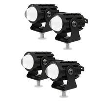 4PCS Dual Color LED Light Pods – Yellow & White Beam, 12–80V Universal Spotlights For Motorcycle, E-Bike, ATV, Truck, Mini Car, Off-Road Lighting – High Lumen, Compact Design, No Battery - 4PCS Dual Color LED Light Pods - View 2