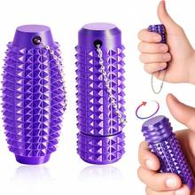 Little Ouchies Pain Fidget, Pain Fidget Toys For Adults, Pain Stim Fidget – 3D Printed Spiky Fidget Keychain For Stress Relief, Focus & Anxiety - Novelty Gifts For Office, Travel - Purple - View 2