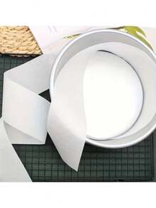 2.95 Inch X 131.23 Ft Baking Parchment Paper Roll, Cake Mold Lining, Essential Baking Tool & Kitchen Accessory, Heat-Resistant Strips Fit Round Cake Molds, Springform Cheesecake Pans, Professional Baking Paper For Perfect Baking Results - White - View 9