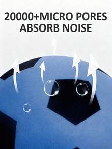 Silent Elastic Foam Soccer Ball | Soft PU Material, High Rebound | Quiet For Indoor Training/Activities | Abstract 3D Printed Design | Ideal Gift For Husband/Children/Sports Enthusiasts | Excellent Gift Choice For Thanksgiving/Christmas/Halloween/New Year | Suitable For Parent-Child Interaction, - Multicolor - View 9