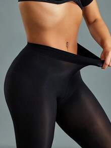 1pc Women 40D Black Sexy Pantyhose, Black Tights, Cozy - 黑色 - 查看 6