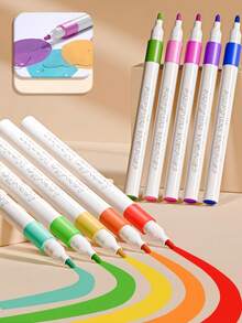Bộ bút dạ acrylic 120 màu đựng trong hộp, dụng cụ vẽ tranh cho học sinh, đồ dùng nghệ thuật nhỏ cho trường học và văn phòng phẩm, quà tặng sinh nhật/tân niên (Thiết kế hộp ngẫu nhiên) - Nhiều màu - Xem 2