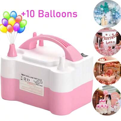 Portable Electric Balloon Pump/Electric Balloon Inflator Decoration, Suitable For Halloween Parties, Gifts, Wedding Celebrations, Holiday Party Decoration, Balloon Pump