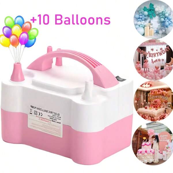 Portable Electric Balloon Pump/Electric Balloon Inflator Decoration, Suitable For Halloween Parties, Gifts, Wedding Celebrations, Holiday Party Decoration, Balloon Pump