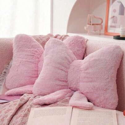 Christmas Decorative Bow Pillows, Soft And Cute, Bow Accent Pillows, Suitable For Bed, Sofa And Bedroom, Four Essential Home Decor Pillows, Birthday Gift, Christmas Decoration, Perfect Gift For Family And Friends For Weddings