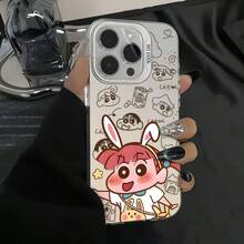 Funda de Teléfono Conejo Nini Plateado Colorido para Apple 17 Pro Max Premium  16 Pro Max 15 Caricatura - Plateado - Ver 13