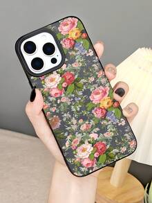 Floral Garden Bouquet Pattern Phone Case Cover With Colorful Roses Peonies Protective Design For Women Elegant Fashion Aesthetic Shockproof Scratch Resistant Compatible With Iphone 17Promax/17Pro/17AIR/17/16Promax/16Pro/16Plus/16/15Promax/15Pro/15Plus/15/14Promax/14Pro/14Plus/14/13Promax/13Pro/13/12Promax/12Pro/12/11Promax/11Pro/11/XSMAX/X/XS - Màu xanh Bạc hà - Xem 9