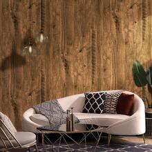 1卷防水木纹壁纸，自粘木纹图案贴纸，可移除可重复使用，适用于客厅、厨房、卧室、宿舍、家具翻新、美观装饰 - 薑黃木 - 查看 6