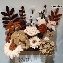 100/200/300 Pcs Pipe Cleaner Mocha Mousse Color, Pipe Cleaners, Pipe Cleaners Craft Supplies, Chenille Stems For DIY Arts Crafts Project, Pipe Cleaner For Craft Foldable Chenille Rod Pipe Cleaner, Craft Pipe Cleaner For DIY Craft And Cleaning, Chenille Stems Creative Craft Pipe Cleaners Flowers For DIY Craft Bouquets ﻿ ﻿ ﻿ ﻿ - Mocha Mousse - View 6