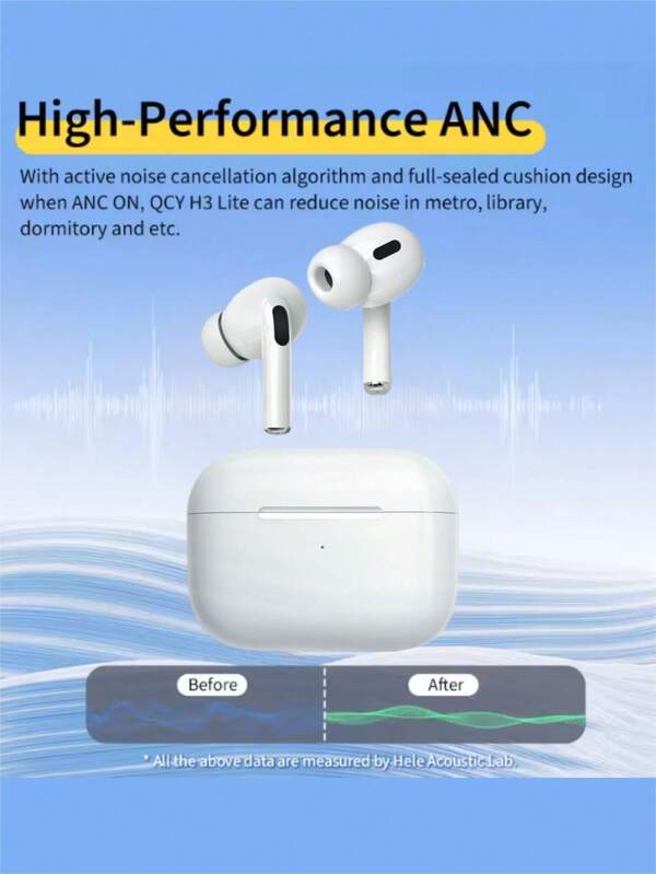 新しくアップグレードされた完全ワイヤレスBluetoothイヤホン、スポーツゲーミングイヤホン、Bluetooth 5.3テクノロジー搭載。軽量でポータブル、内蔵マイク付き。