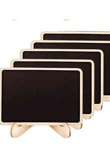 20pcs Mini Chalkboard Display Boards, Home Decor Signs, Mini Message Boards Wooden Blackboards, Suitable For Wedding, Holiday Party, Baking Display, Hotel, Banquet, Dessert, Place Cards, Mother's Day, Graduation Ceremony, Party Display Signs - Black - View 17