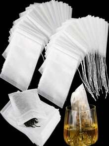 Drawstring Non-Woven Fabric Bag For Tea Bag Packaging, One-Time Use, 100 Pieces Per Bag; Filter Bag For Residue - Multicolor - View 10