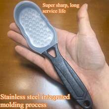 2/1 件装专业不锈钢足锉/去茧器 | 防溅设计，符合人体工程学的防滑手柄 | 粗细砂面 | 耐用塑料材质，非常适合居家修脚和修手 - 毕业、感恩节、情人节、圣诞节、生日和母亲节的理想礼物。 - 彩色 - 查看 7