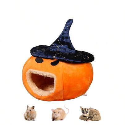 ITANDME Esconderijo de Hamster, Cama de Hamster, Esconderijo de Porquinho-da-Índia, Casa de Rato, Cama de Abóbora para Porquinho-da-Índia, Esconderijo de Abóbora para Pequenos Animais, Adequado para Porquinhos-da-Índia Pequenos, Ratos, Hamsters, Camundongos Fancy e Outros Pequenos Animais de Estimação
