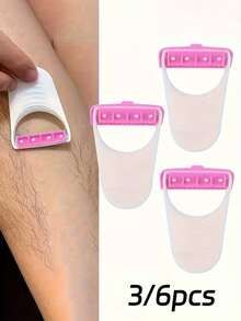 女士迷你手动剃须刀 - 多功能身体脱毛工具，适用于手臂、腿部及其他部位 - 不锈钢刀片，无香型，旅行装，个人护理必备，脱毛工具 | 小巧剃须刀 | 不锈钢刀片，剃须