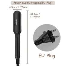 CRASTS Corn Silk Clip Board Pad Hair Root Top Perm Clip Fluffy Artifact, Perm Hair Top Flat Head, Corn Perm Device Large Board Face Inner Fluffy Wool Curl, Small Curl, Black