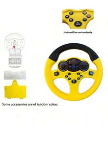 儿童方向盘玩具带灯光音乐汽车后座模拟驾驶方向盘儿童礼物玩具