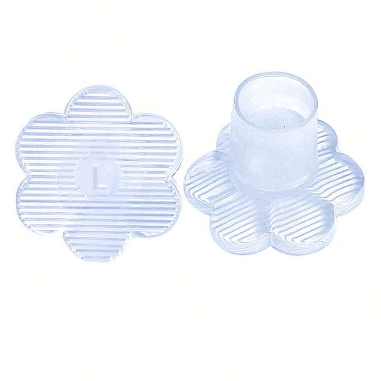 1/5 Pairs High-Heeled Shoes With Heel Covers, Protective Covers, Thin Heels, Anti Slip And Anti-Wear Wedding Shoes, Beach Grass Latin Dance Heel Covers, Noise-Proof Covers, Thickened Wear-Resistant And Noise-Proof Heel Covers, Protective Covers, Wear-Resistant And Anti Slip Heel Covers, Latin Dance High Heels Heel Pads, Fashionable Noise-Proof Heel Covers, Suitable For Weddings, Offices And Parties - Multicolor - View 15