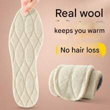 1 Pair Real Wool Insoles Are Cold-Proof And Warm Thermal Lined Thickened Compressed Wool Felt For Winter Winter Felt