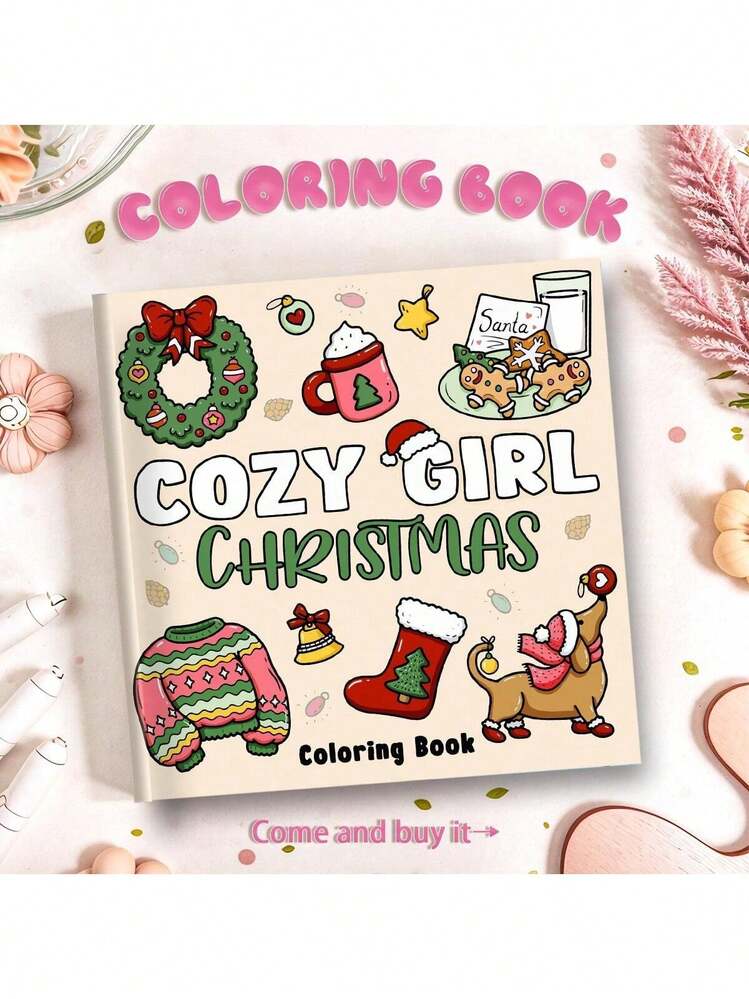 1本《女孩时刻》——超级可爱又有趣的成人涂色书：以可爱的猫咪和女孩角色为特色，参与缓解压力和放松活动 - 1本Girl moments - 查看 5