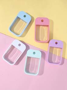 卡片式喷雾瓶香水喷雾器（45毫升），粉色和蓝色便携式卡片可灌装空瓶，适合旅行 | 可灌装乳液、空气清新剂、酒精、洗手液、香水瓶，适用于香水、洗手液和化妆品，包含保护壳，旅行必备，适合旅行、上学、度假露营、假日用品、旅行配件、女士迷你香水、男士香水、沙滩瓶。 - 彩色 - 查看 6