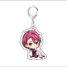 1个动漫“丹丹丹”系列亚克力钥匙扣可爱卡通钥匙圈包包、行李箱配件手机挂件汽车装饰品。 - 彩色 - 查看 2